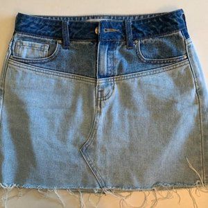 PacSun Three Toned Denim Skirt